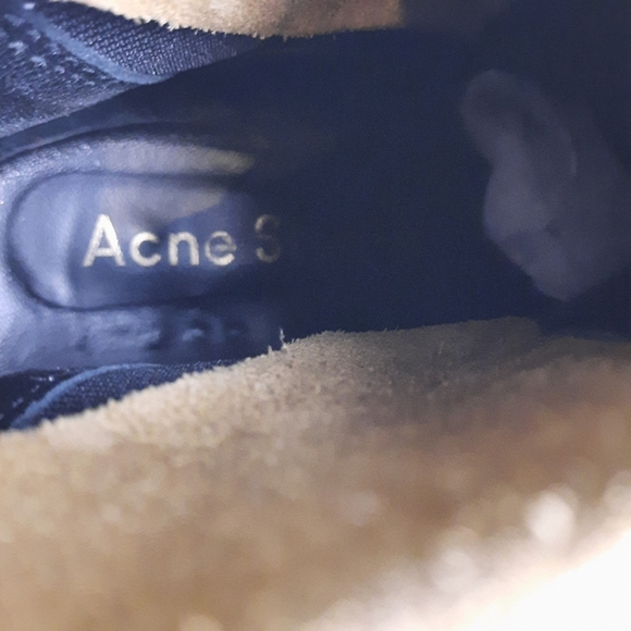 ACNE STUDIOS Italy Camel Suede Chelsea Ankle Boot Bootie Brown Western 39 9 - Picture 12 of 15